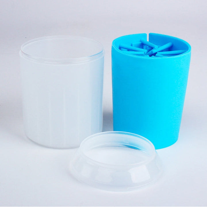 Pet Cat Dog Foot Cleaning Cup Cleaning Tool Silicone Washing Cup, Size: Large (Blue)