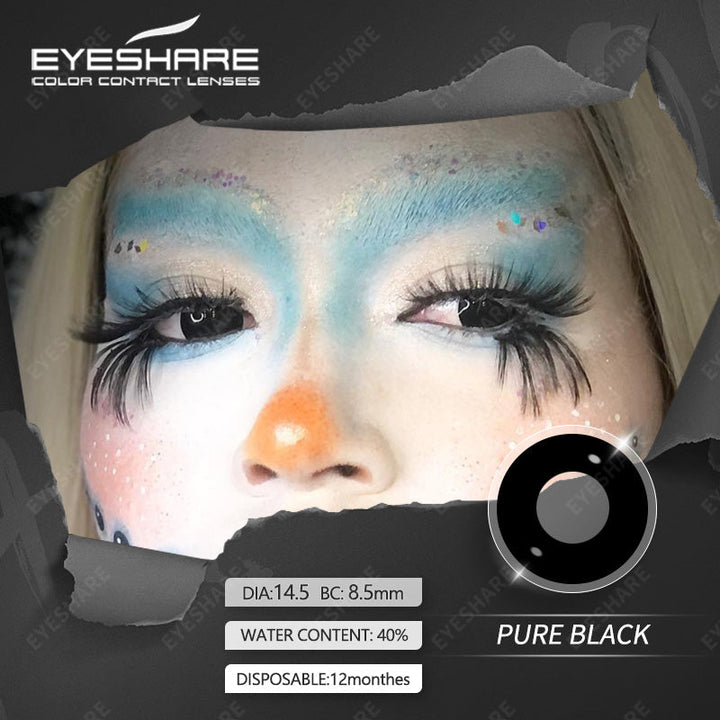 Rynx Cosplay Pure Black 14.5mm 1 Pair | 1 Year