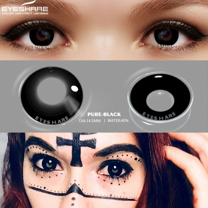 Rynx Cosplay Pure Black 14.5mm 1 Pair | 1 Year