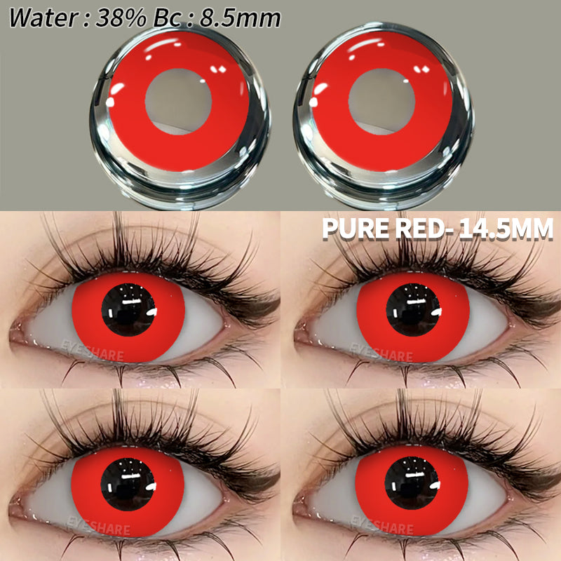 Rynx Cosplay Pure Red 14.5mm 1 Pair | 1 Year
