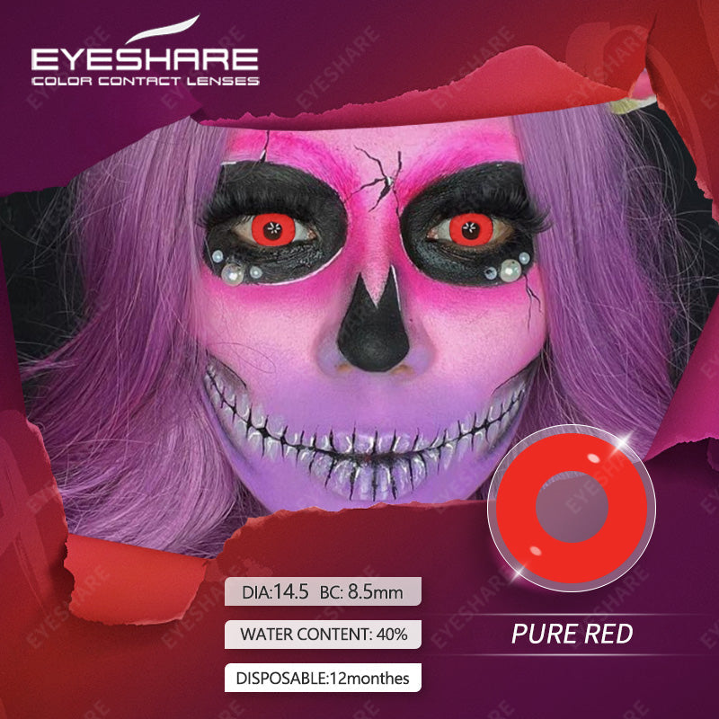 Rynx Cosplay Pure Red 14.5mm 1 Pair | 1 Year