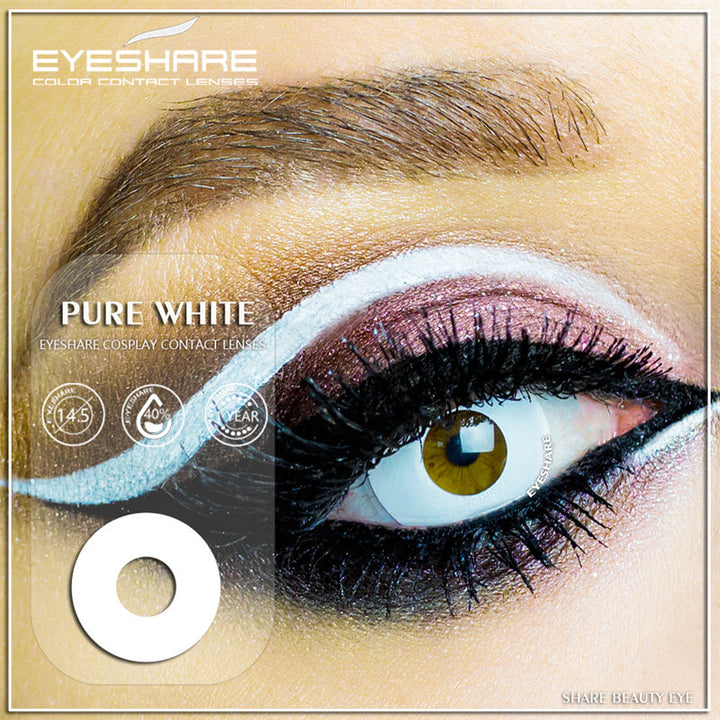 Rynx Cosplay Pure White 14.5 mm 1 Pair | 1 Year
