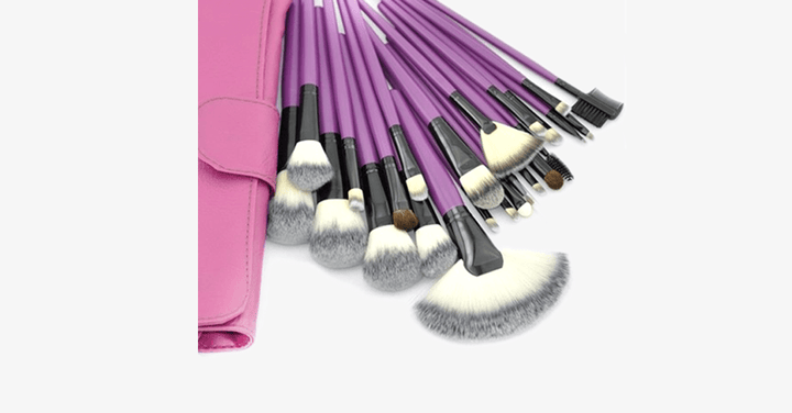 Lisslune | Purple Tulip 24-piece Brush Set