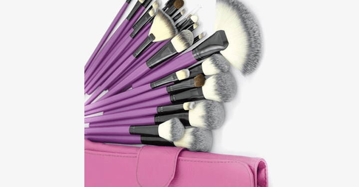 Lisslune | Purple Tulip 24-piece Brush Set