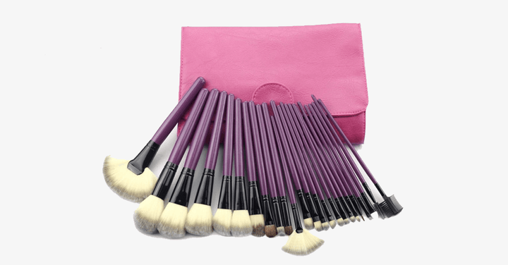 Lisslune | Purple Tulip 24-piece Brush Set