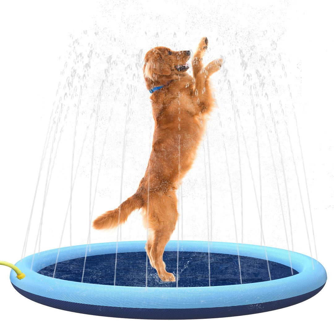 Lisslune | PawSplash Dog Bath – Inflatable Water Mat with Sprayers for Pets