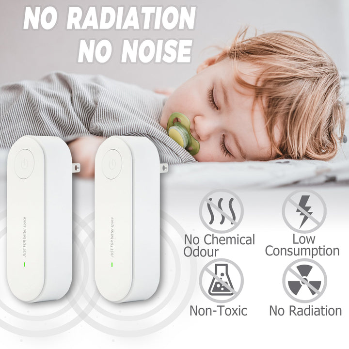 Lisslune | Pack of 2 Ultrasonic Insect Repellent Plug In Mosquito Repellent