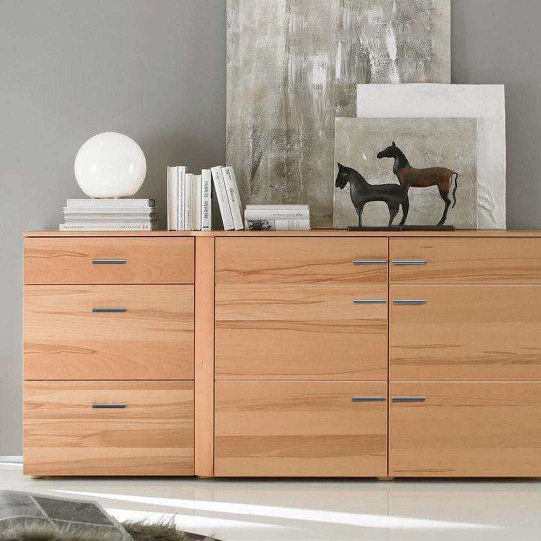 Lisslune | Brushed Nickel Modern Stainless Steel Drawer Hardware T-Bar Handles