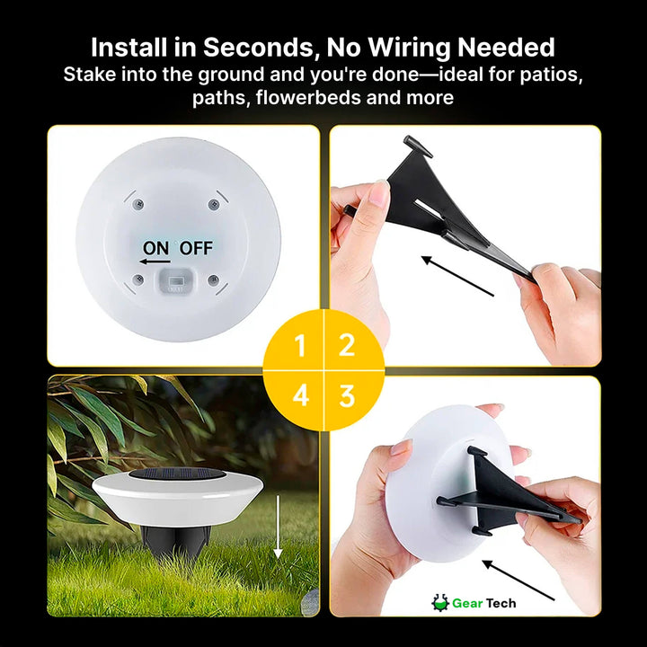 Lisslune | Solar-Powered Garden Lights | Rust-Proof, Weatherproof & Ideal for Year-Round Outdoor Use