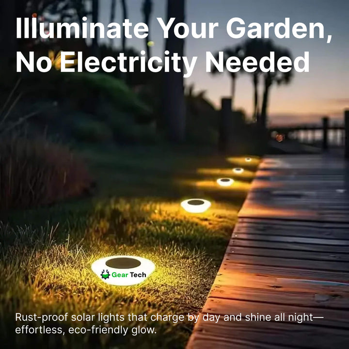 Lisslune | Solar-Powered Garden Lights | Rust-Proof, Weatherproof & Ideal for Year-Round Outdoor Use