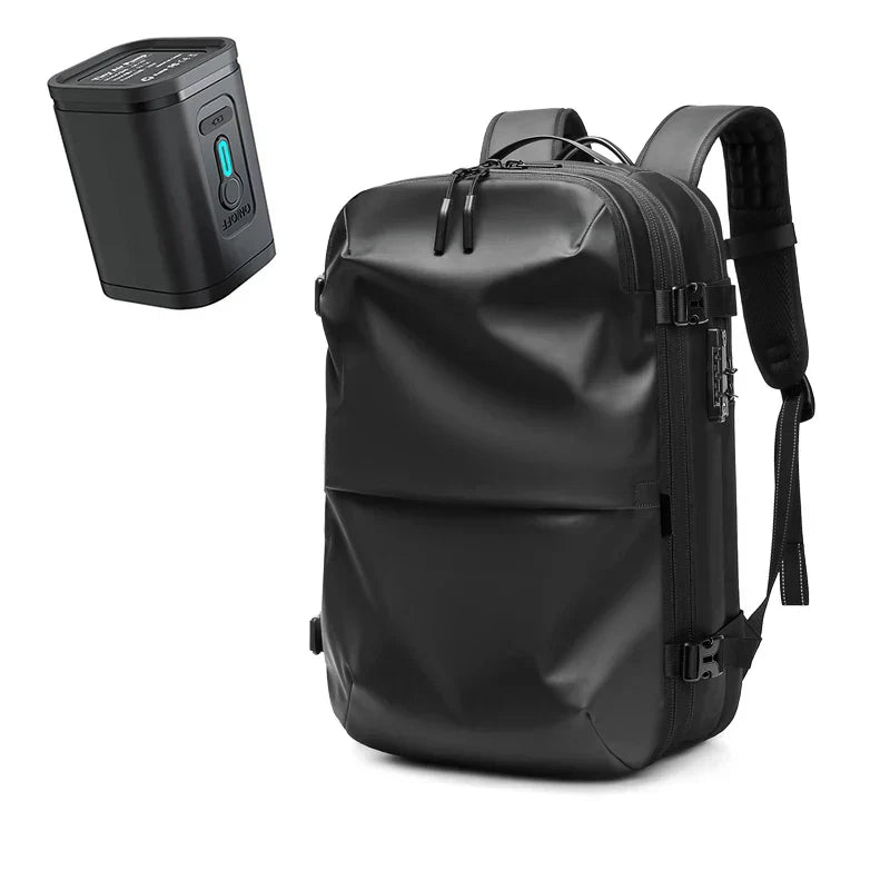 Lisslune | Packlite Slim – Waterproof compression backpack with USB connection for hand luggage