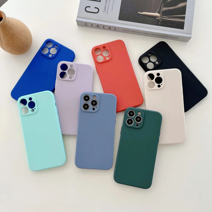 Lisslune | Pastel Solid Color Silicone iPhone Case