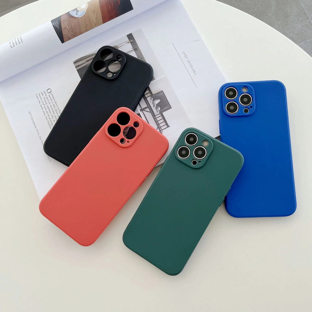 Lisslune | Pastel Solid Color Silicone iPhone Case