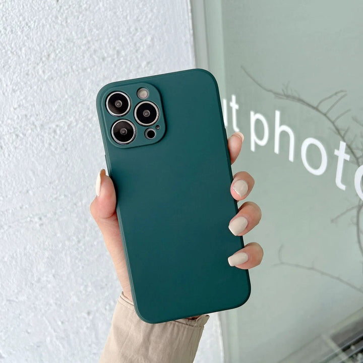 Lisslune | Pastel Solid Color Silicone iPhone Case