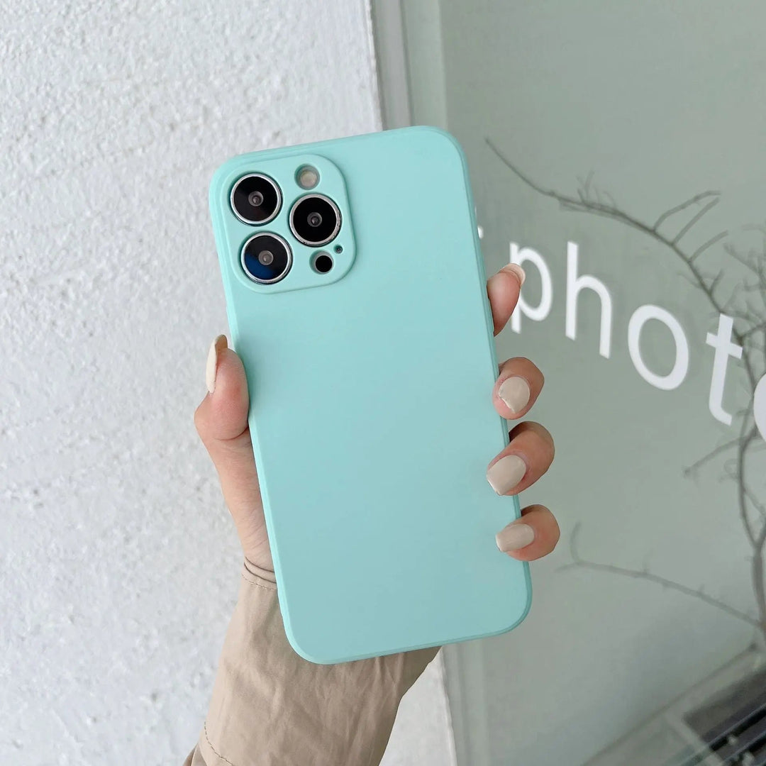 Lisslune | Pastel Solid Color Silicone iPhone Case