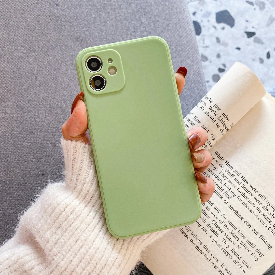 Lisslune | Pastel Solid Color Silicone iPhone Case