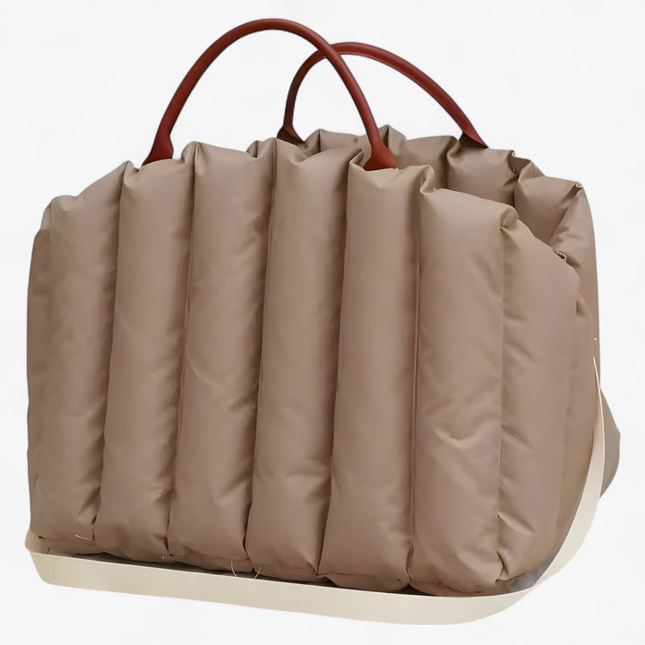Lisslune | Lightweight dog carrier bag with warm lining & safety belt for on the go