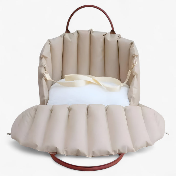 Lisslune | Lightweight dog carrier bag with warm lining & safety belt for on the go