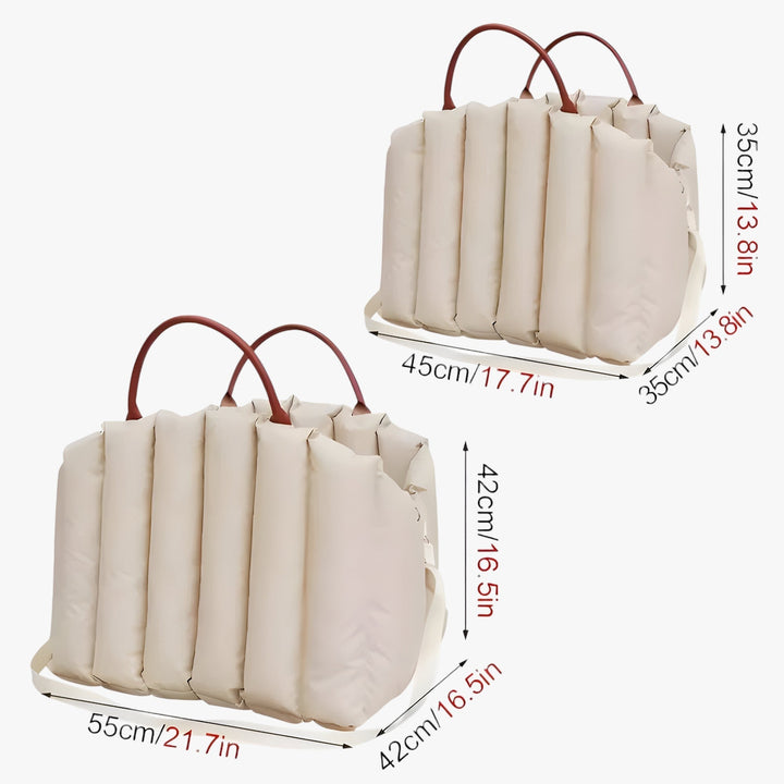 Lisslune | Lightweight dog carrier bag with warm lining & safety belt for on the go