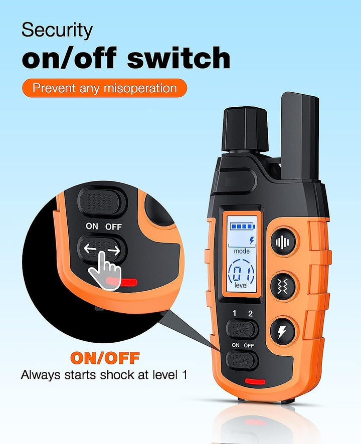 Lisslune | Advanced Dog Training Collar with Remote Control – Waterproof, Rechargeable, Up to 1000m Range