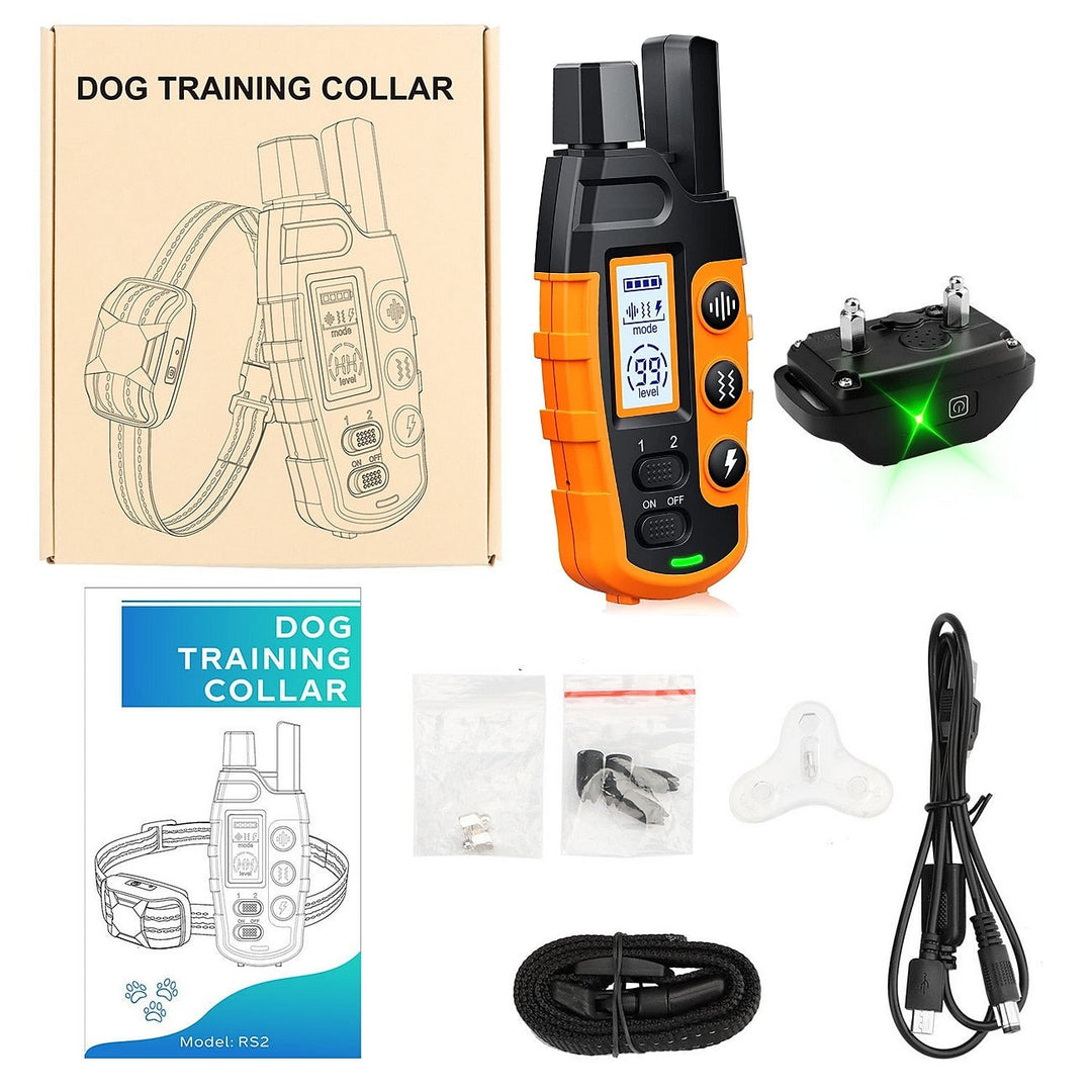 Lisslune | Advanced Dog Training Collar with Remote Control – Waterproof, Rechargeable, Up to 1000m Range