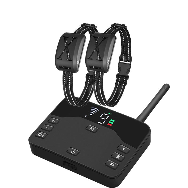 Lisslune | Wireless Dog Fence System with Adjustable Waterproof Collar – Up to 240 Metres Range