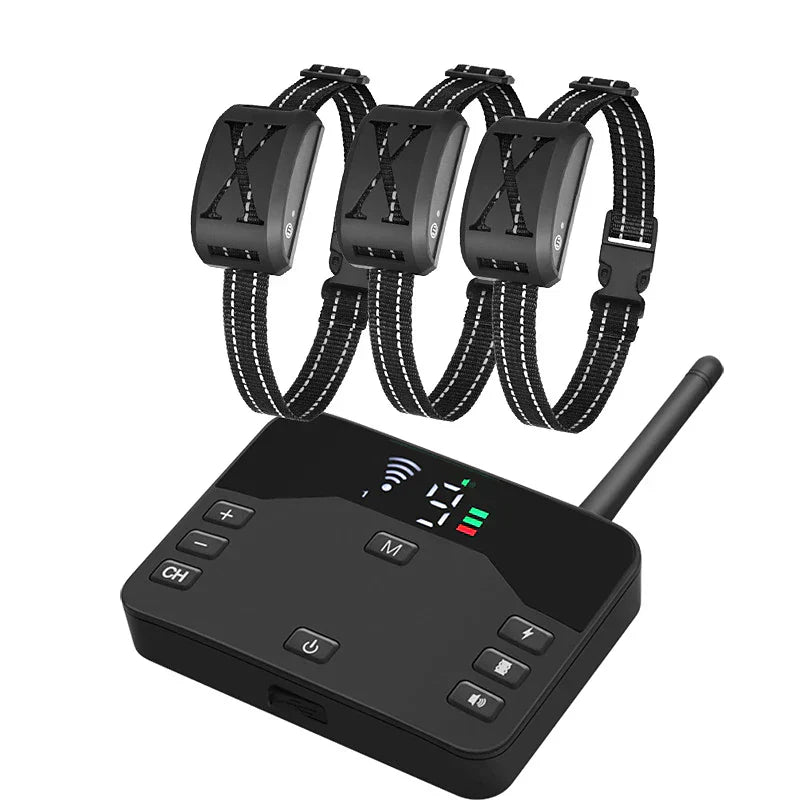 Lisslune | Wireless Dog Fence System with Adjustable Waterproof Collar – Up to 240 Metres Range