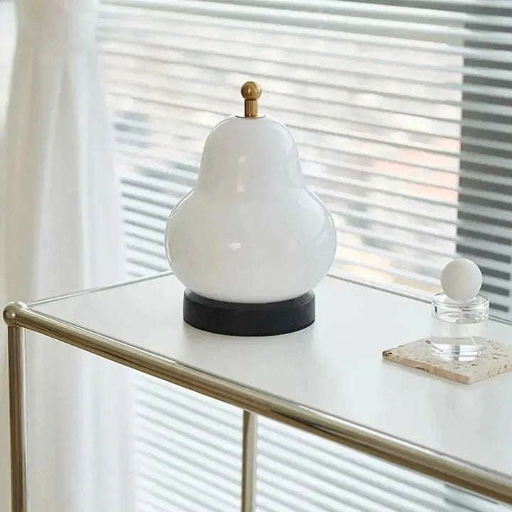 Lisslune | GlowPear – Pear-shaped touch dimmer lamp with warm light