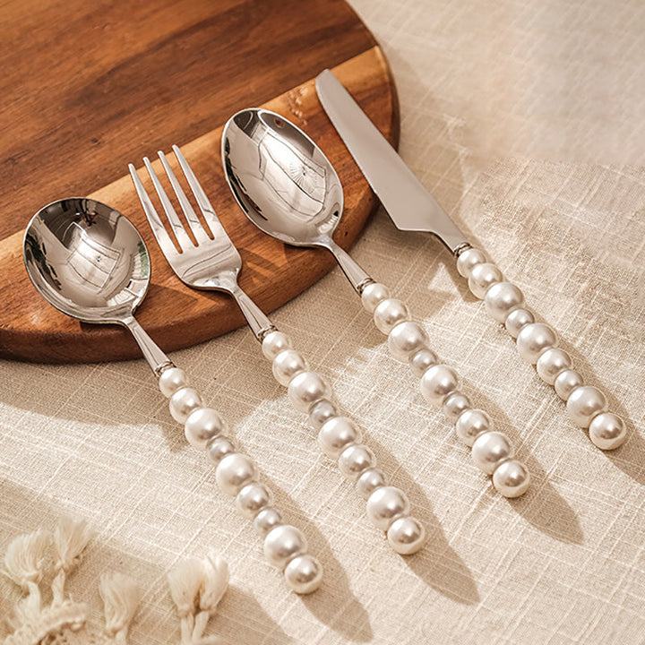 Lisslune | Pearl grip cutlery 4 piece set