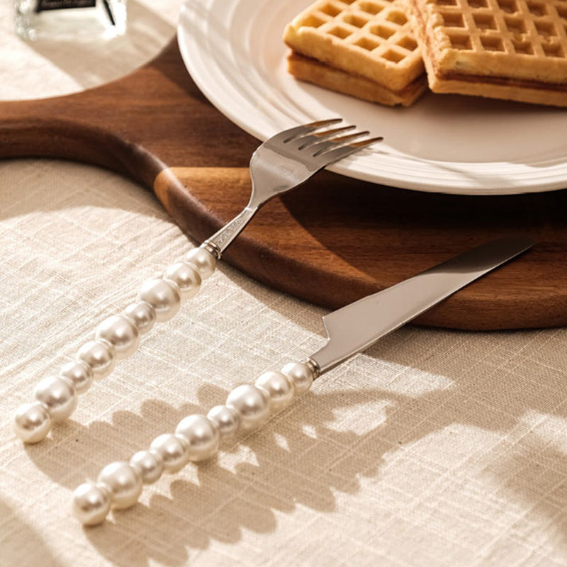 Lisslune | Pearl grip cutlery 4 piece set