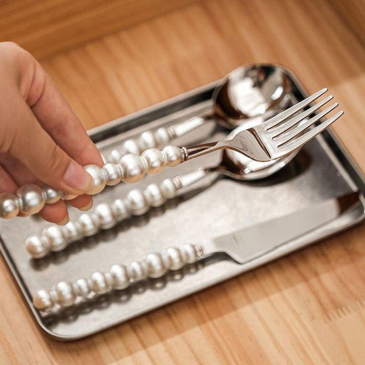 Lisslune | Pearl grip cutlery 4 piece set