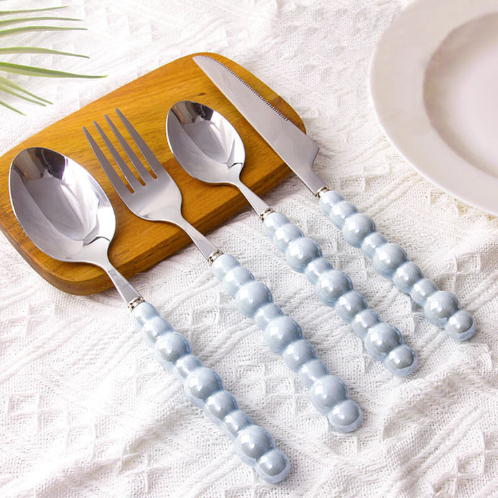 Lisslune | Pearl grip cutlery 4 piece set