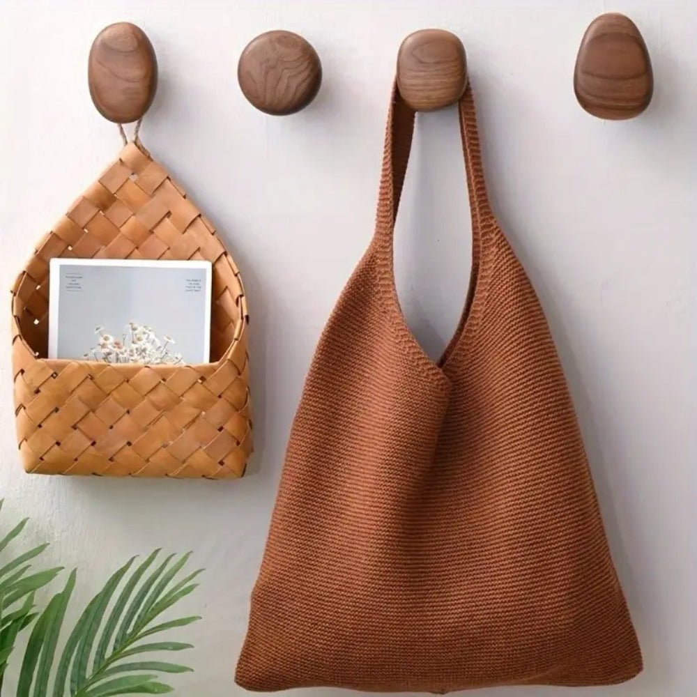 Lisslune | Pebble Shape Wood Clothes Hook