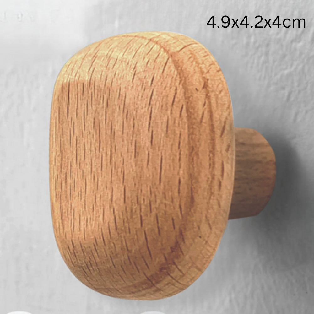 Lisslune | Pebble Shape Wood Clothes Hook