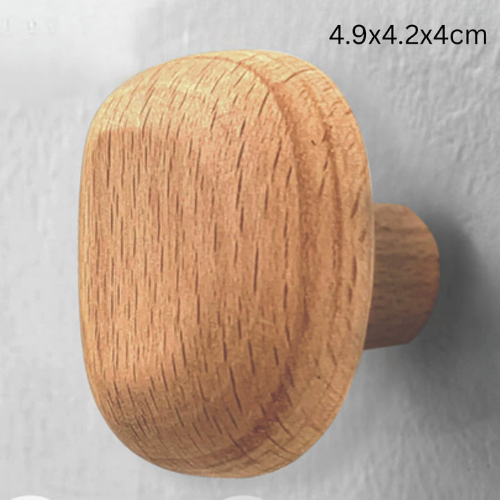 Lisslune | Pebble Shape Wood Clothes Hook