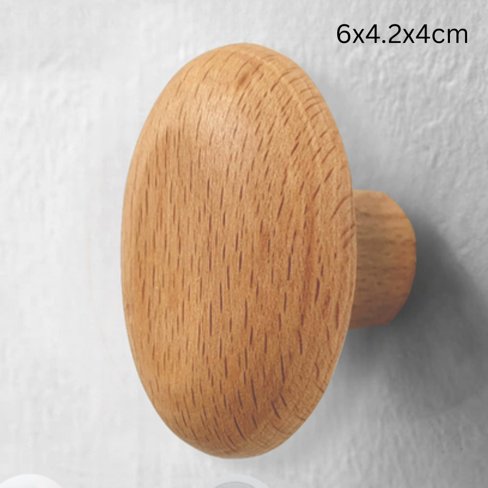 Lisslune | Pebble Shape Wood Clothes Hook