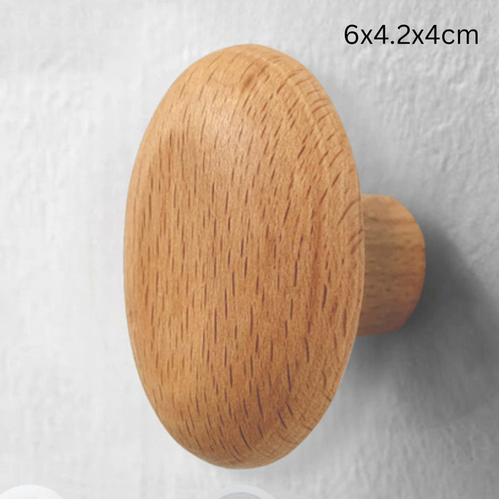Lisslune | Pebble Shape Wood Clothes Hook