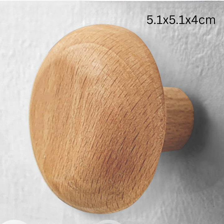 Lisslune | Pebble Shape Wood Clothes Hook