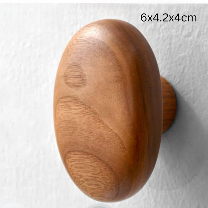 Lisslune | Pebble Shape Wood Clothes Hook
