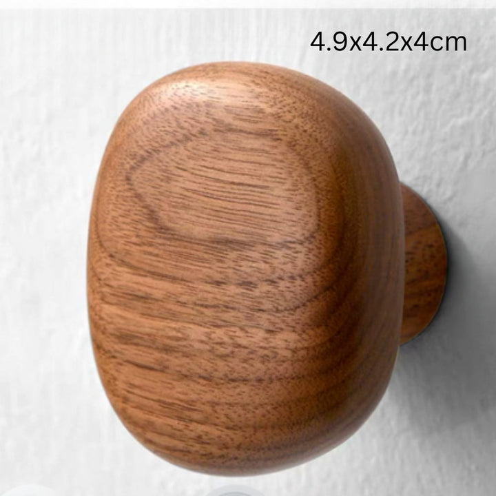 Lisslune | Pebble Shape Wood Clothes Hook