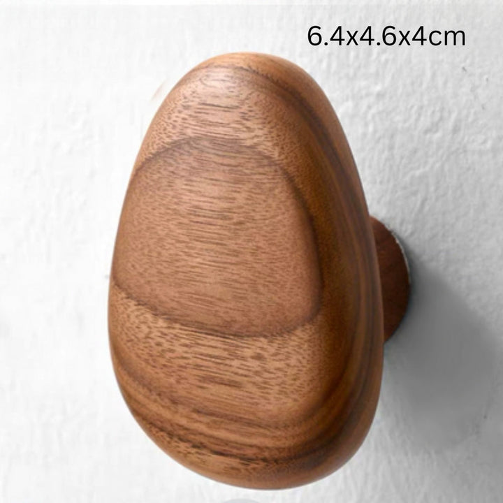 Lisslune | Pebble Shape Wood Clothes Hook