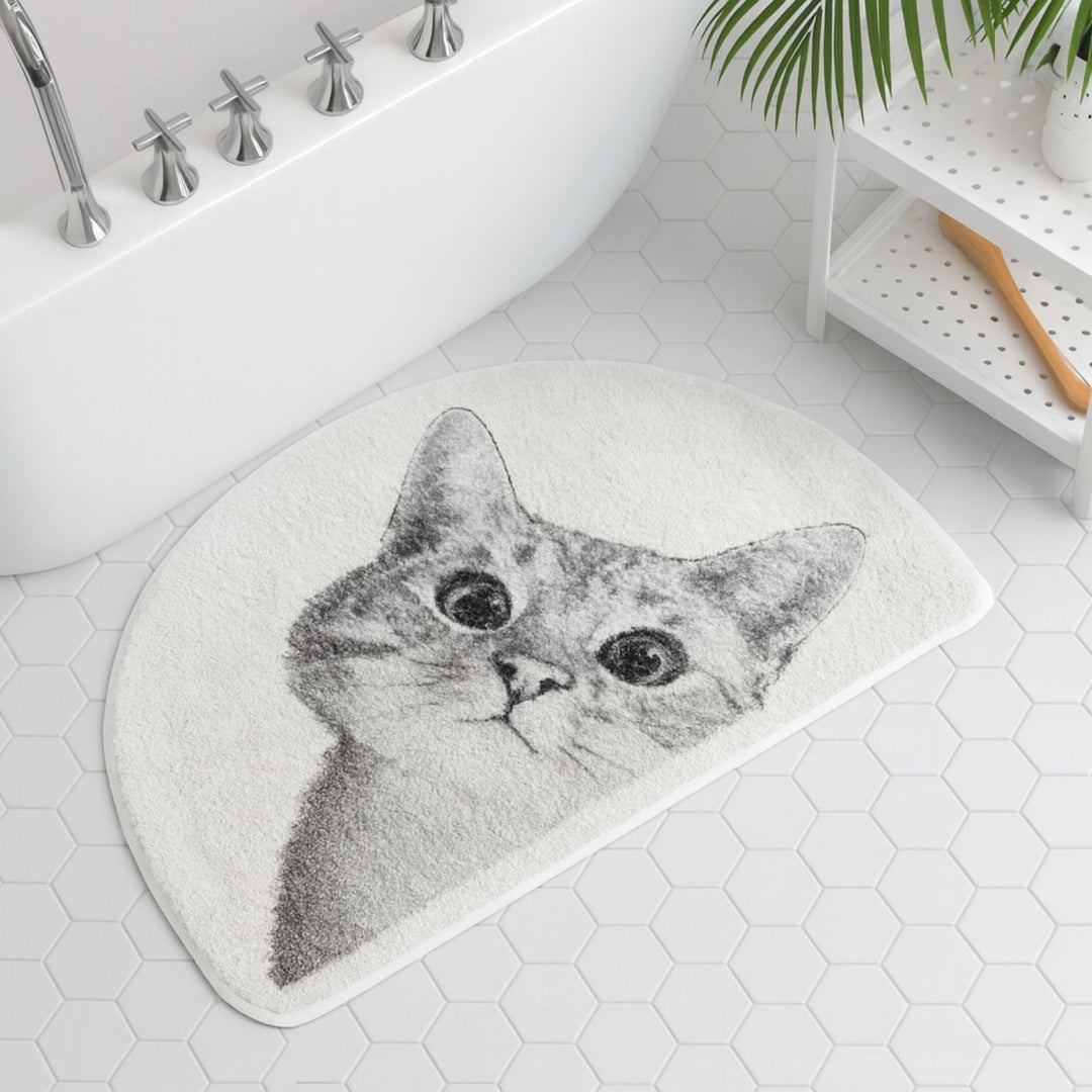 Lisslune | Peeping Kitty Bath Mat
