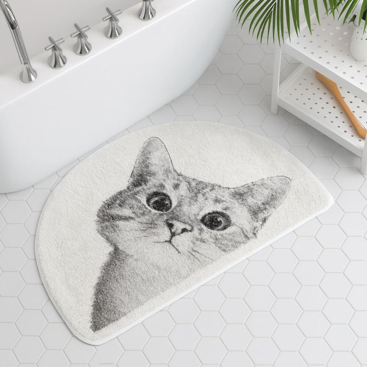 Lisslune | Peeping Kitty Bath Mat