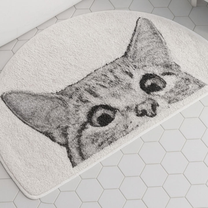 Lisslune | Peeping Kitty Bath Mat