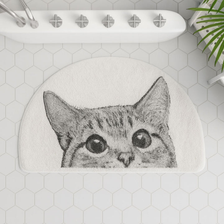 Lisslune | Peeping Kitty Bath Mat