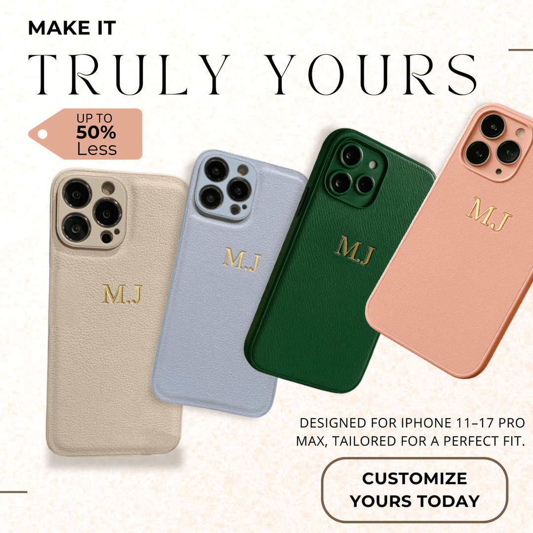 Lisslune | Personalized Leather Case for iPhone 11–17 Pro Max