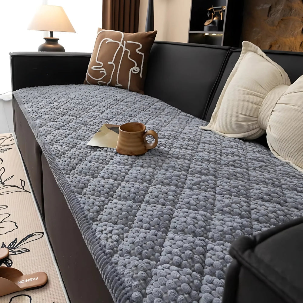 Lisslune | Pet-Proof Textured Quilted Sofa Protector Slipcover