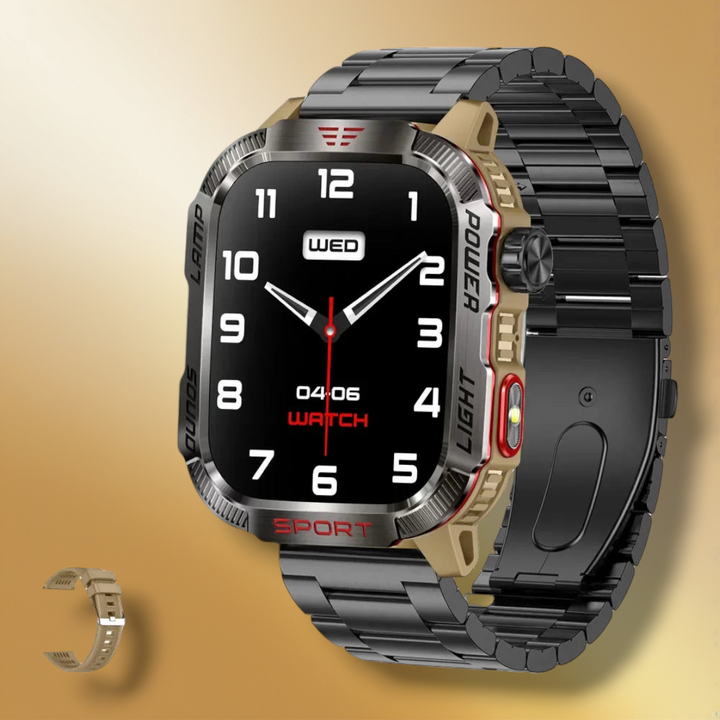 Lisslune | Smartwatch Bracelet Stainless Steel Light Silver "Lunethor"