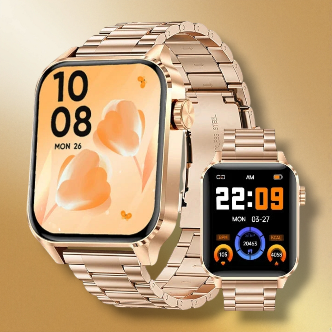 Lisslune | Smartwatch Women Android Steel Gold "Asteron"