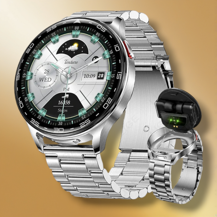 Lisslune | Smartwatch Women Stainless Steel Bracelet "Galionor"